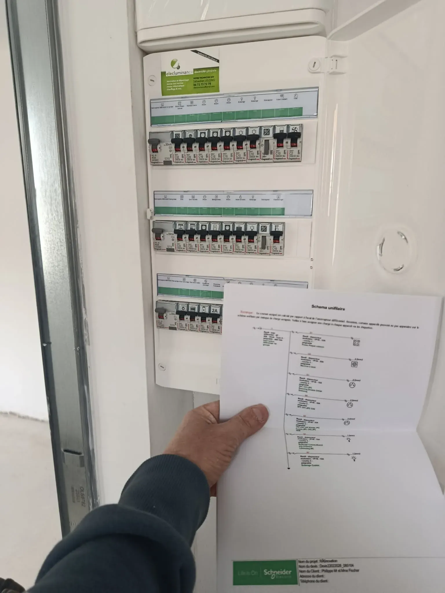 Tableau électrique aux normes